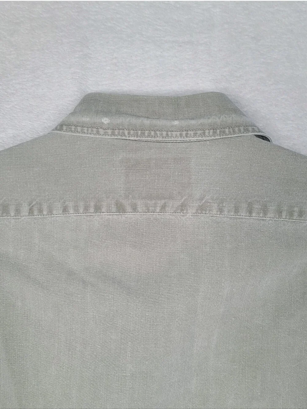 Vintage Banana Republic Mill Valley 80s Safari Shirt Sage Green-Gray Hong Kong M
